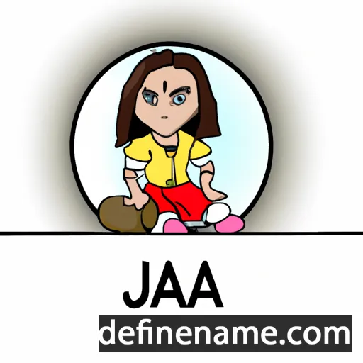 cartoon of the name Aja