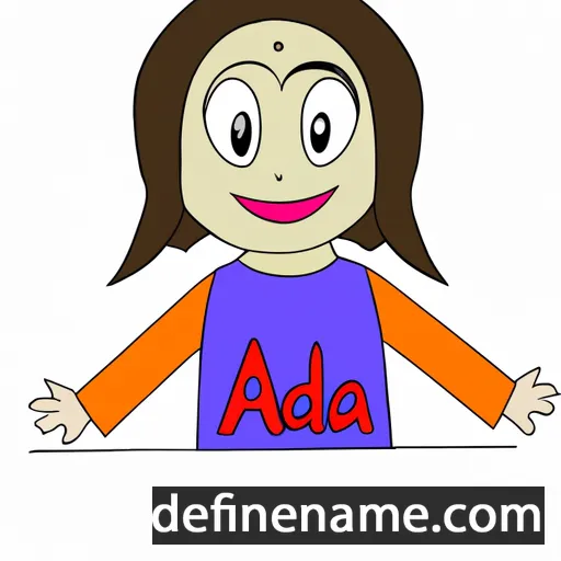 cartoon of the name Ajda