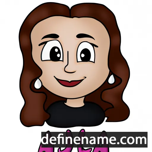 cartoon of the name Ajla