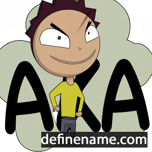 cartoon of the name Aka