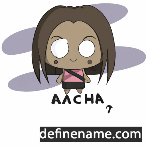 cartoon of the name Akaha