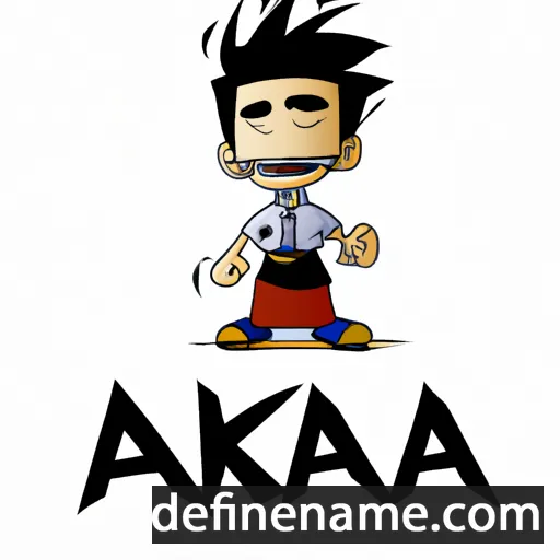 Akaza cartoon