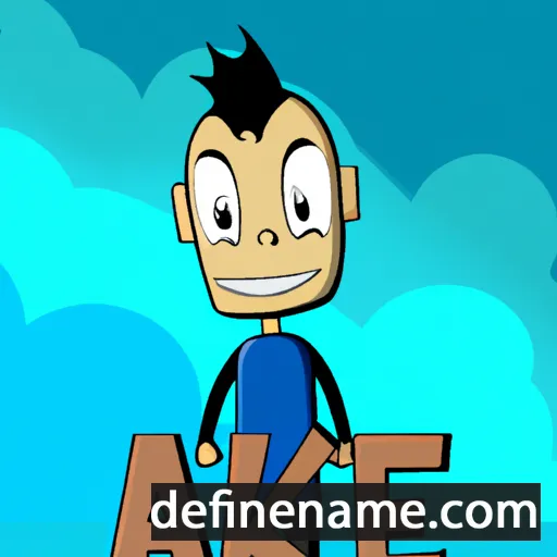 cartoon of the name Ake