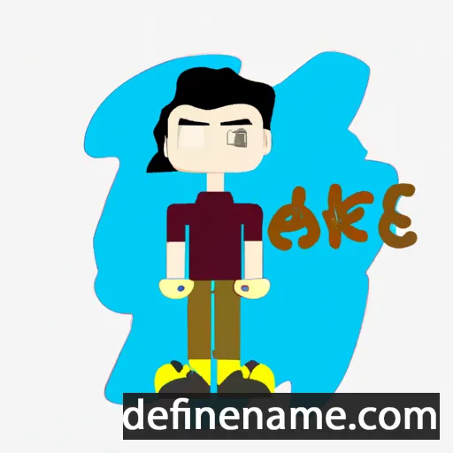 cartoon of the name Ake