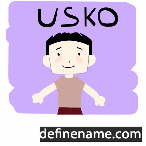 cartoon of the name Akhom