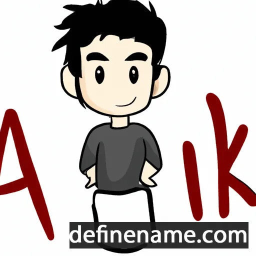 cartoon of the name Aki