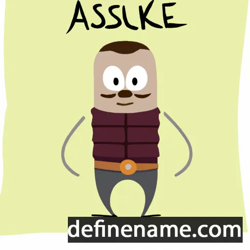 Aksaule cartoon