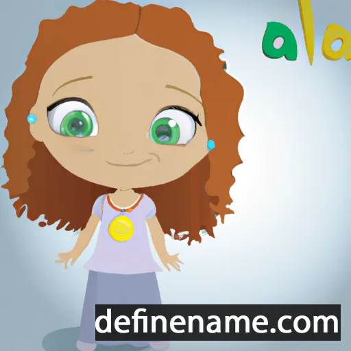 cartoon of the name Ala