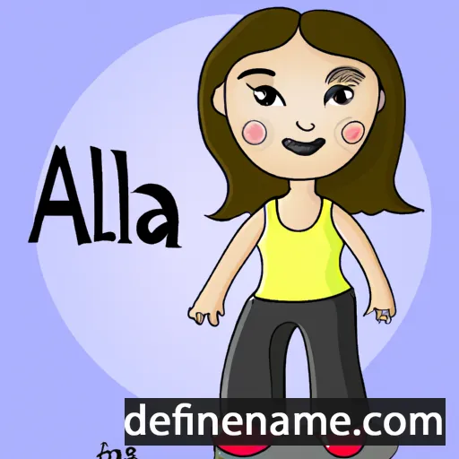 cartoon of the name Ala