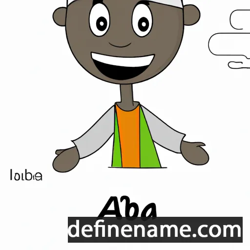 cartoon of the name Alaba