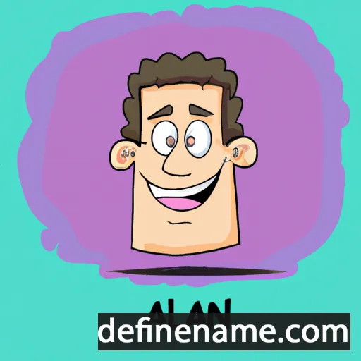 cartoon of the name Alan