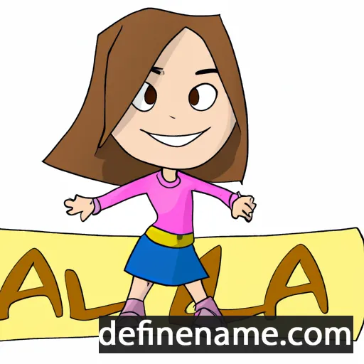 cartoon of the name Alba