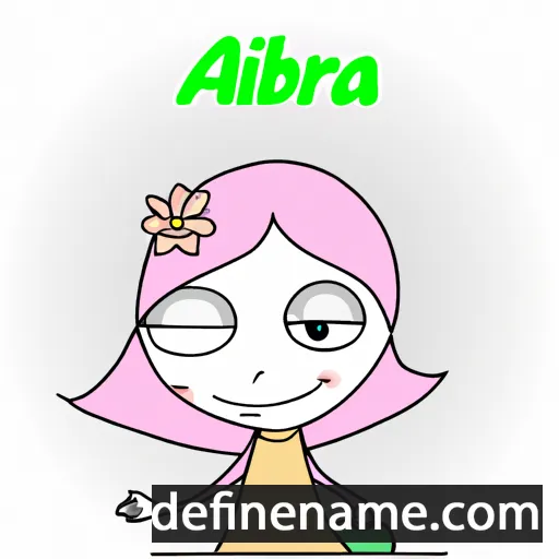 cartoon of the name Albira