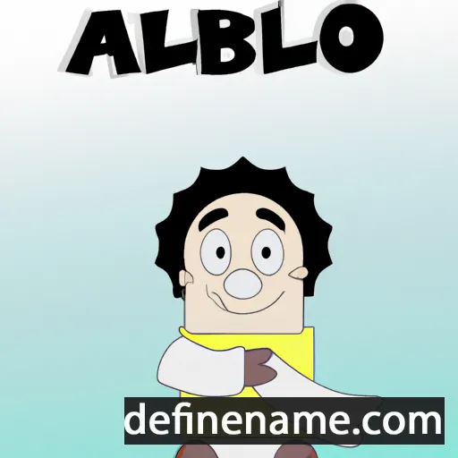 Alboíno cartoon