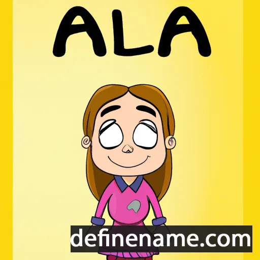 cartoon of the name Alda