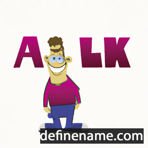 cartoon of the name Alek