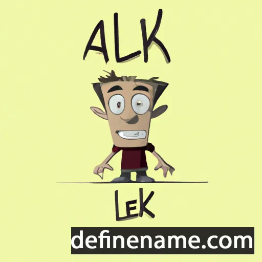 cartoon of the name Alek