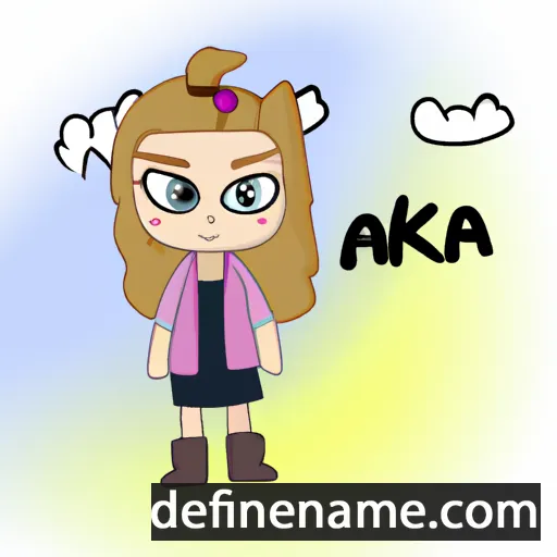 cartoon of the name Aleka