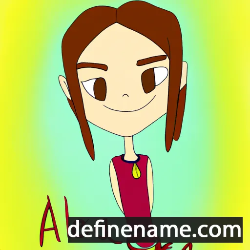 cartoon of the name Alena