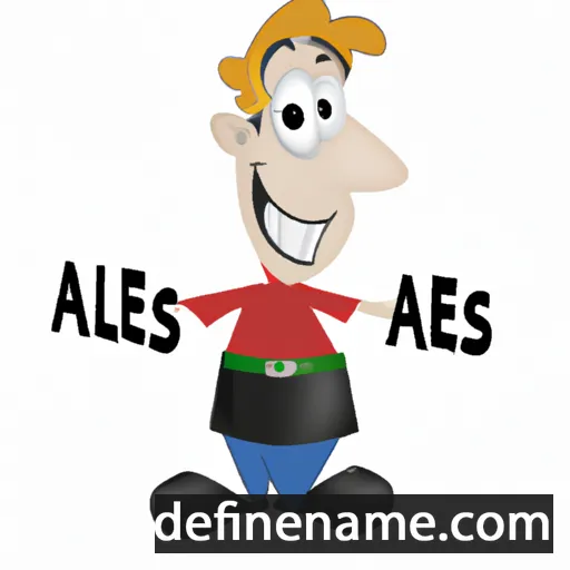 cartoon of the name Ales