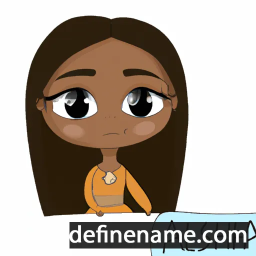 cartoon of the name Alesha