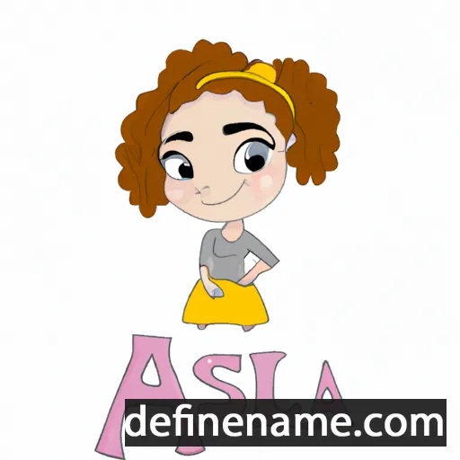 cartoon of the name Alesia