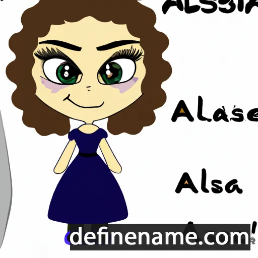 cartoon of the name Alesia