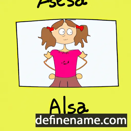 cartoon of the name Alesja