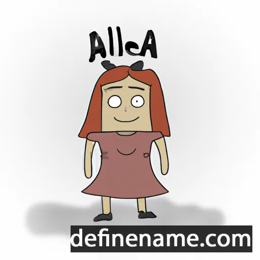 cartoon of the name Aleta