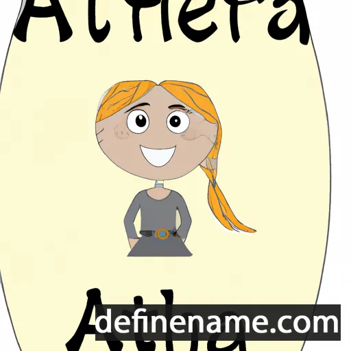 cartoon of the name Aletha