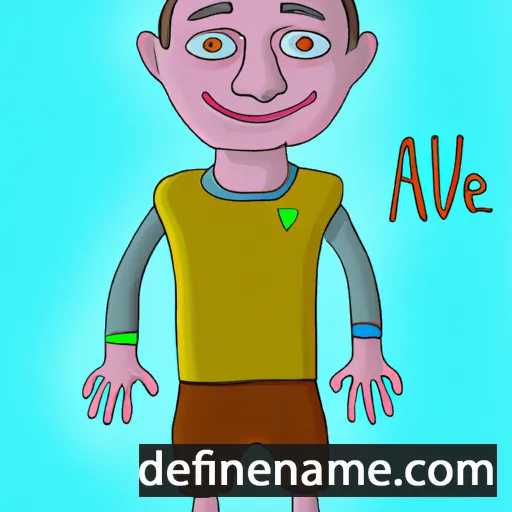 cartoon of the name Alev