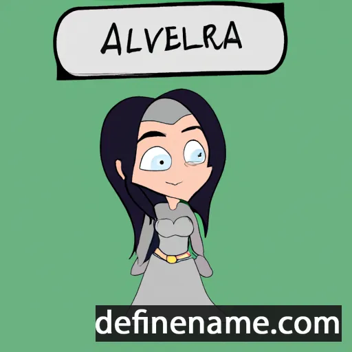 Aleveria cartoon