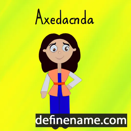 Alexandrena cartoon