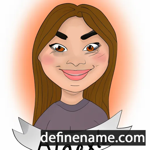 cartoon of the name Alexina