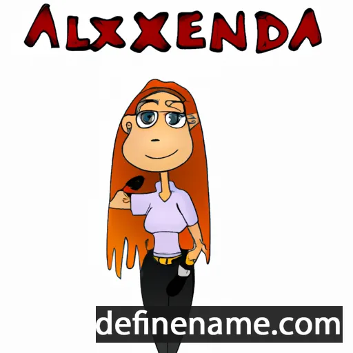 Alexxandra cartoon