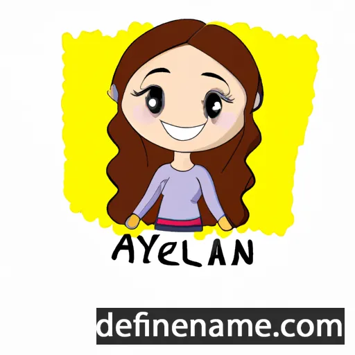 cartoon of the name Aleyna