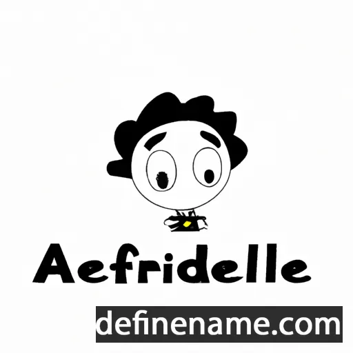 Alfrédine cartoon