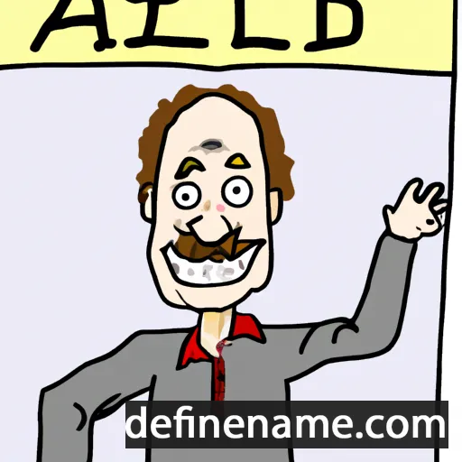 Alfried cartoon