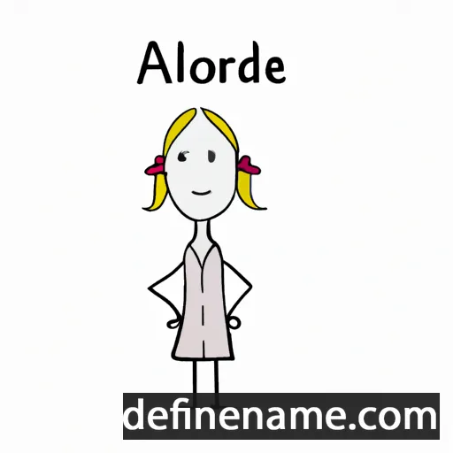 Alidorine cartoon