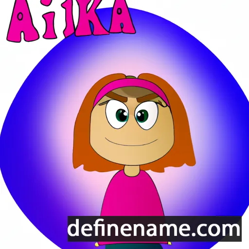 cartoon of the name Alika