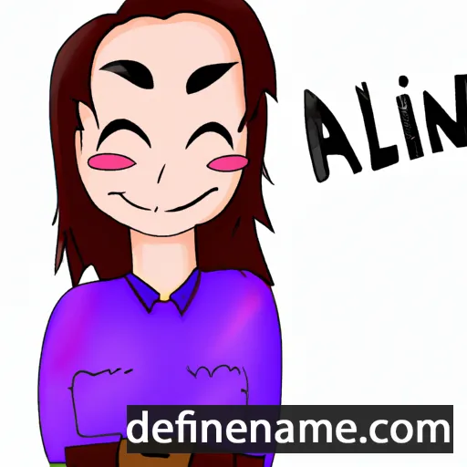 cartoon of the name Alin