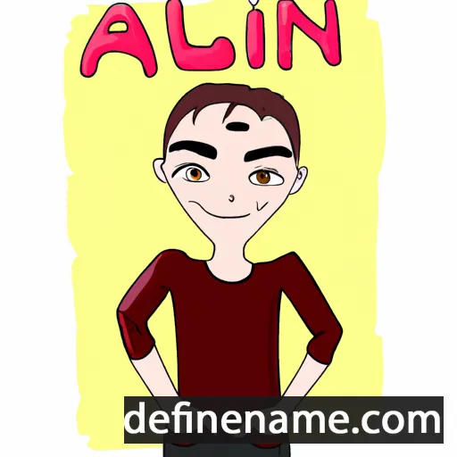 cartoon of the name Alin