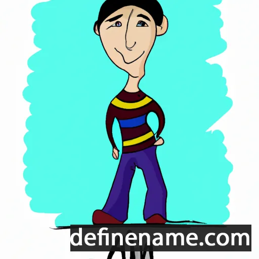 cartoon of the name Alin