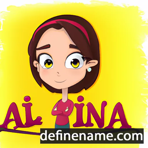 cartoon of the name Alina