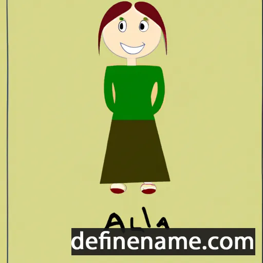 cartoon of the name Alja