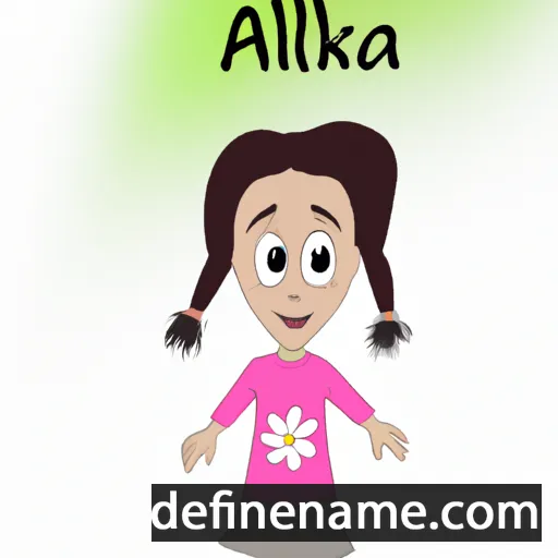 cartoon of the name Alka