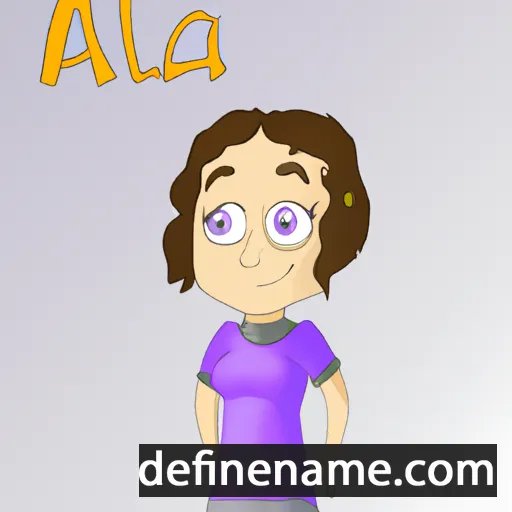 cartoon of the name Alla