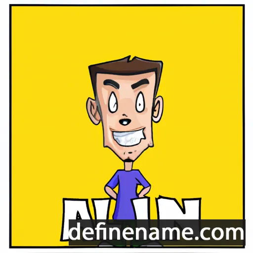 cartoon of the name Allin