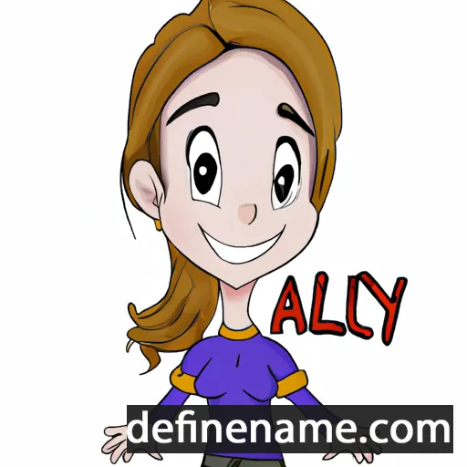 cartoon of the name Ally