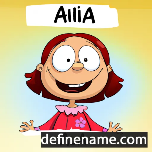 cartoon of the name Alma